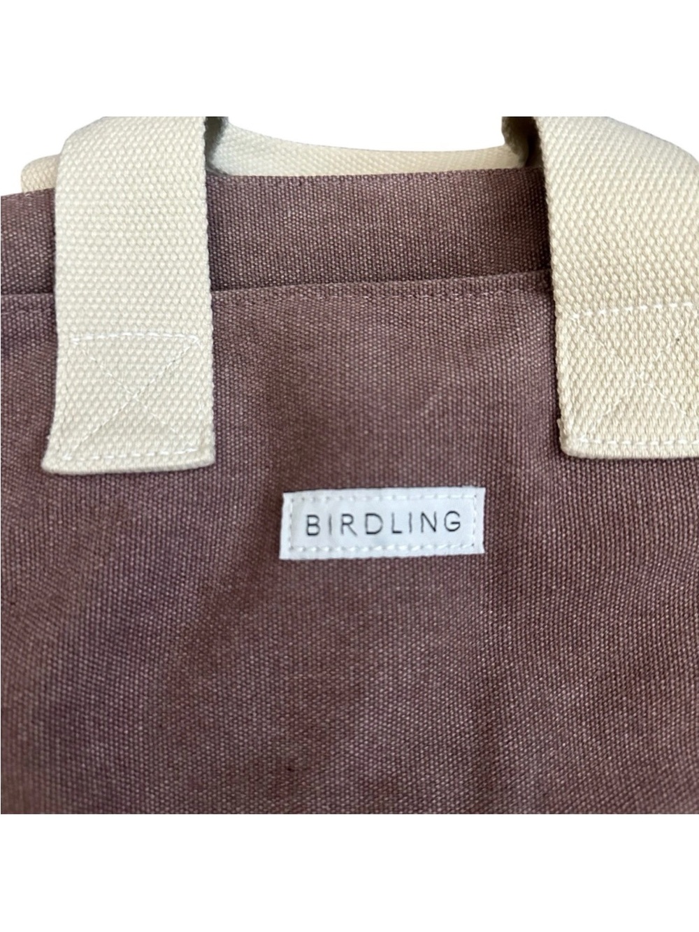 Birdling Pink Canvas Backpack Bag Tote - Picture 2 of 5